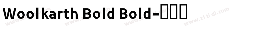 Woolkarth Bold Bold字体转换